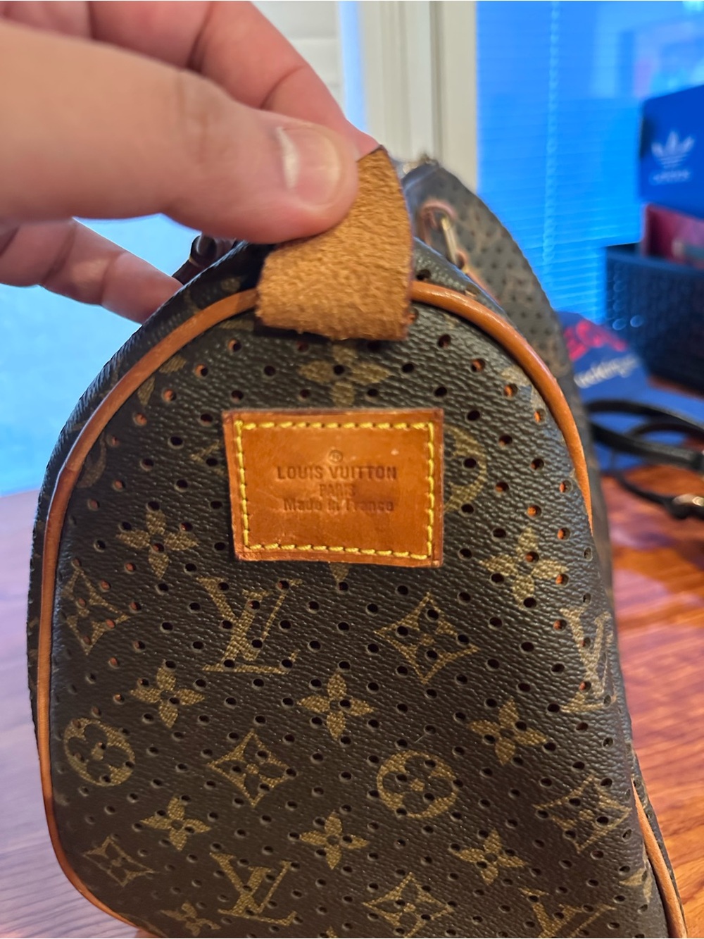 Vintage Louis Vuitton limited edition orange monogram perforated speedy 30 - Picture 4 of 9